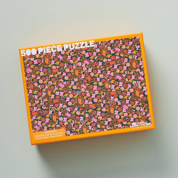 Tropics Kendra Dandy Art 500 Puzzle Bouffants & Broken Hearts x Anthropologie - Picture 2 of 3